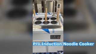 Cuisinière à nouilles à induction occidentale avec armoire